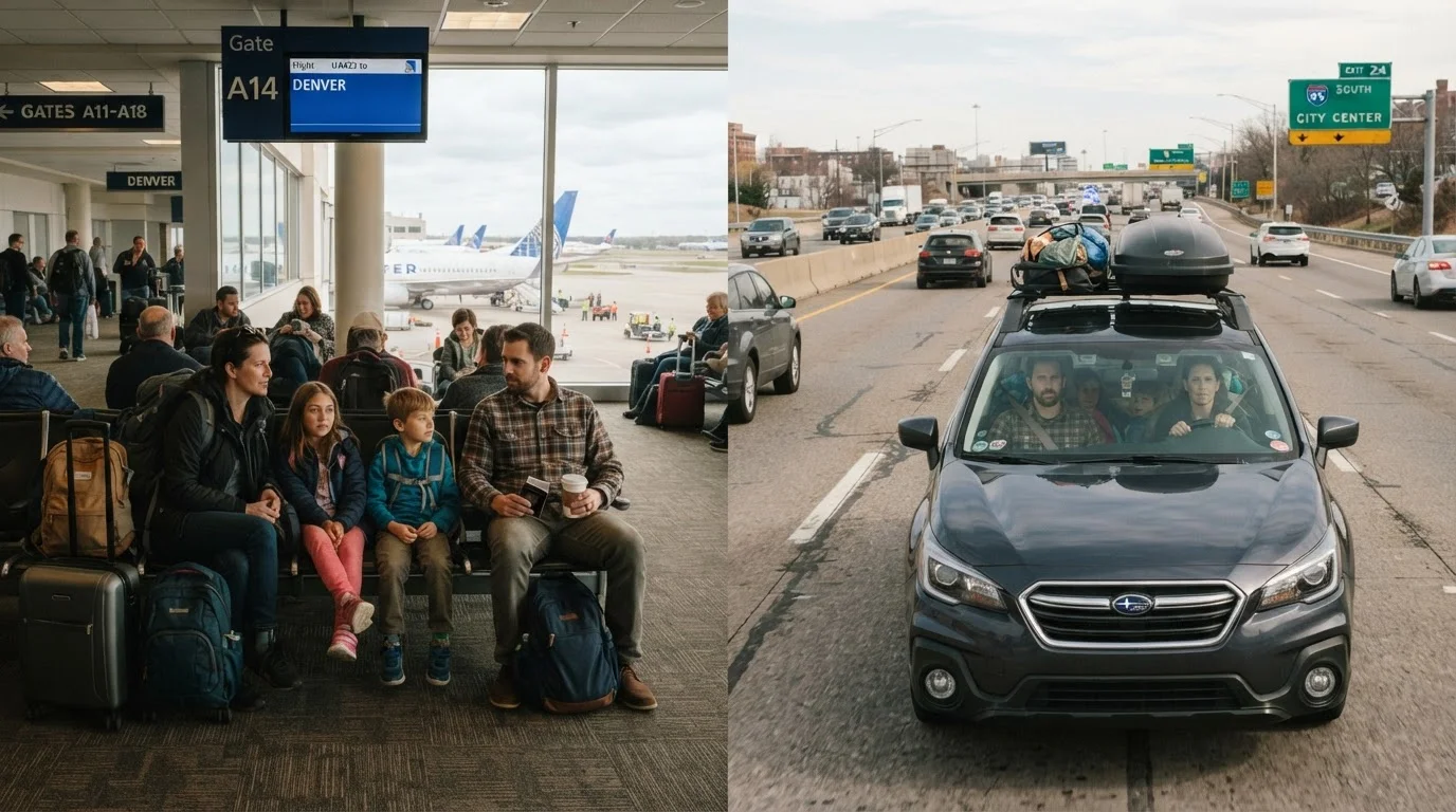 Flying with Kids vs. Driving: Which Actually Costs Less for American Families
